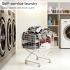 Solcasaco Rolling Laundry Basket with Wheels, 27" Elevated 80L Cart