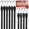Bungee Cords Heavy Duty Outdoor 21", 10 Pack Rubber Bungee