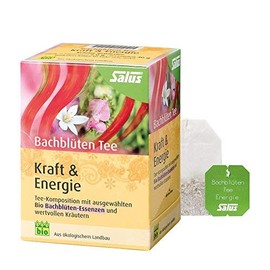 Kraft and Energy Bach Flower Tea 3 x 30 g, Made from Carefully Selected Herbs and a Bach Flower Mix of Hornbeam, Olive, Wild Rose, Elm, Gentian and Centaury