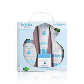 Live Clean Baby Gentle Moisture Skincare Essentials Gift Set, 4-Piece