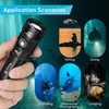 WindFire Dive Lights Scuba Diving Flashlight, IP68 Waterproof 262 ft