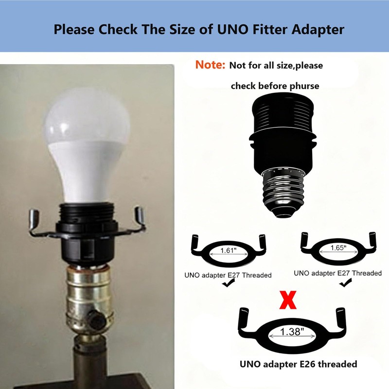 E26 to E26 Socket Extender,7.4cm/2.91 inches E27/E26 Light Socket Extension,Thread