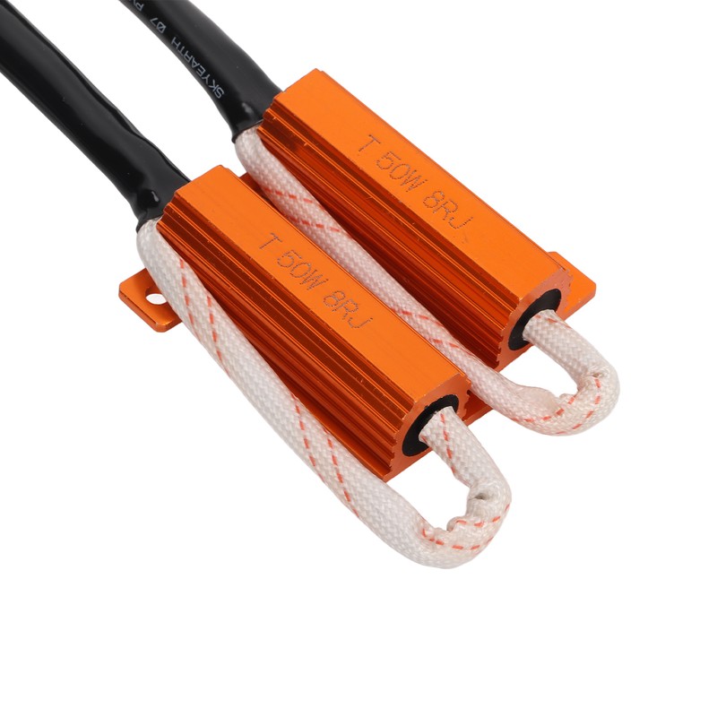 2pcs H4 50W 8Ω LED Resistor Error Free LED Lights