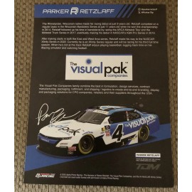 Nascar Xfinity Driver #4 Parker Retzlaff Visual Pak 2025 Postcard