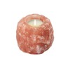 HIMALAYA SALT DREAMS Teelichthalter Rock, Kristallsalz aus Punjab/Pakistan, Orange, ca.