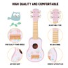 WoodenEdu Kids Guitar for Girls, Wooden Musical Instruments Toys with
