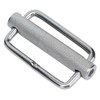 2Pcs Slide Buckle 316 Stainless Steel Rectangle Adjustable Knurled Roller