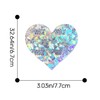 Ypser Womens 5 Pairs Heart Ice Crack Pasties Disposable Satin