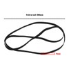 Create idea Pack of 2 Black Rubber Record Straps for
