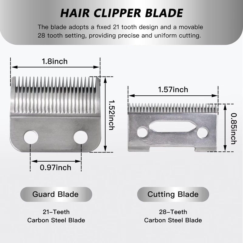 2 Hole Clipper Blade Replacement for Wahl Clipper Blades, for