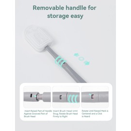 Allbean 6 in 1 Baby Travel Cleaner Set with Silicone Bottle Brush, Nipple Cleaner Brush, Straw Brush, 50ml Soap Dispenser, Storage Box, Bottle Drying Rack Easy Cleaning