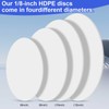 Sasylvia 4 Pcs White Round Hdpe Disc Sheet 6" Diameter