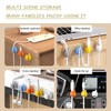 FZHC 18 Pcs Silicone self-Adhesive Thumb Wall Hooks Suitable for