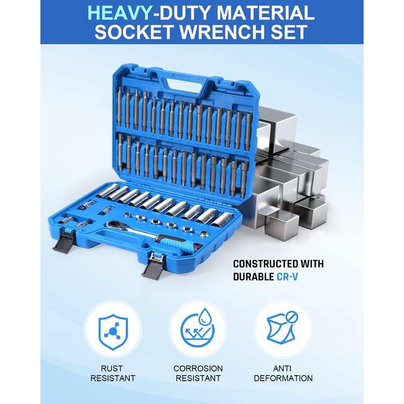 ZOMIYU 50PCS Strut Nut Socket Set Shock Absorber Socket Suspension