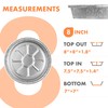 CURTA 8" Round Aluminum Foil Pans with Clear Lids |