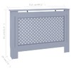 vidaXL Radiator Cover Anthracite 44.1"x17.5"x31.9" MDF