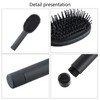Stash Can Hairbrush Flask, Black Secret Compartment Hairbrush, Beach Safe