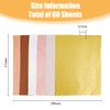SUPERFINDINGS 60 Sheets 6 Styles Reactive Transfer Foil Paper PET