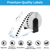 NineLeaf [10Rolls/Case + 10 Cartridge Frame] Label Continuous Paper Roll