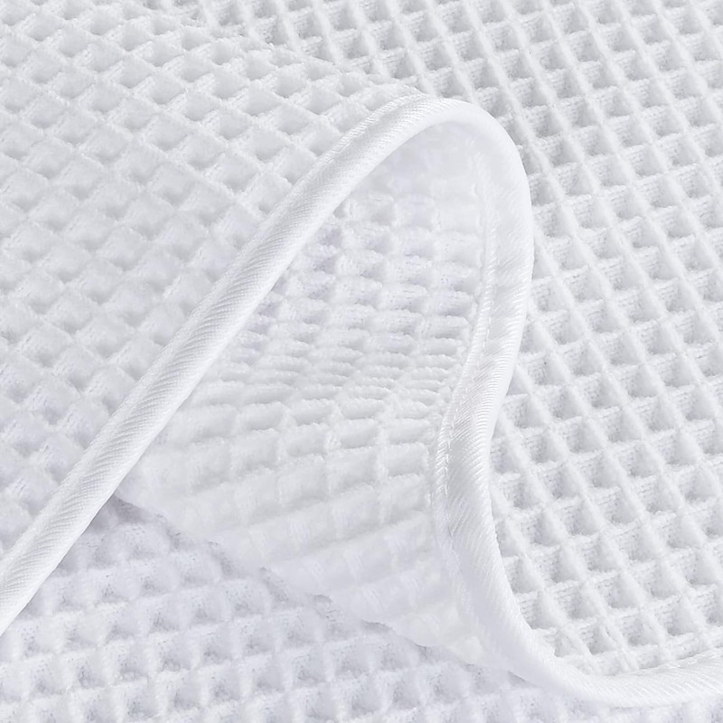 Polyte Toalla Facial de Microfibra Waffle 430 gsm, 33.0x33.0 cm