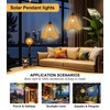 Solar Chandelier Outdoor Waterproof, Gazebo Lights Solar Powered with Remote