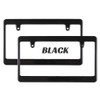MOONEYES NF-MG057BKPL2P-MON License Plate Frame, Normal, Black, Plain, Set of