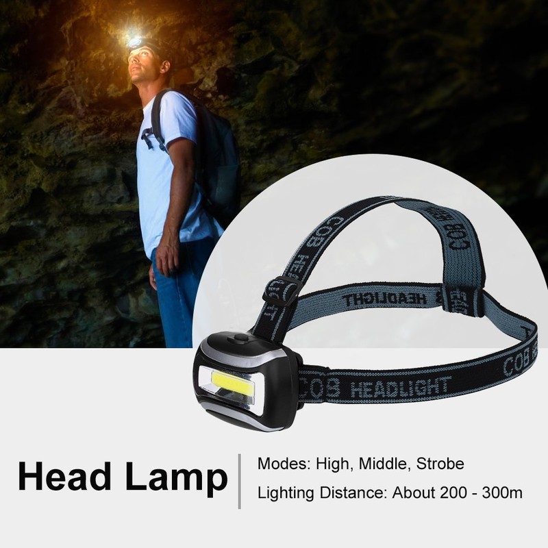 Waterproof Head Lamp Light Flashlight Headlight Outdoor Cycling Camping Fishing