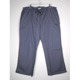 ALLHEART Unisex Drawstring and Elastic Cargo Scrub Pants Charcoal gray 3XL