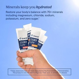 Trace Minerals- ZeroLyte (Citrus Salado)  Mezcla de bebida en polvo de electrolitos sin azcar  Hidratacin, inmunidad y energa S                       