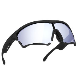 PANTONA Polarized Sports Glasses Bluetooth Built-in Earphones Microphone UV Protection TR92 Frame Sweatproof Design
