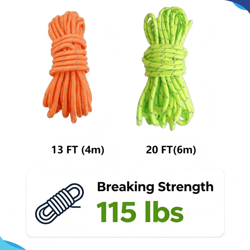 Rope Roller Stainless Steel Cam Buckle Tightener 6 Pack