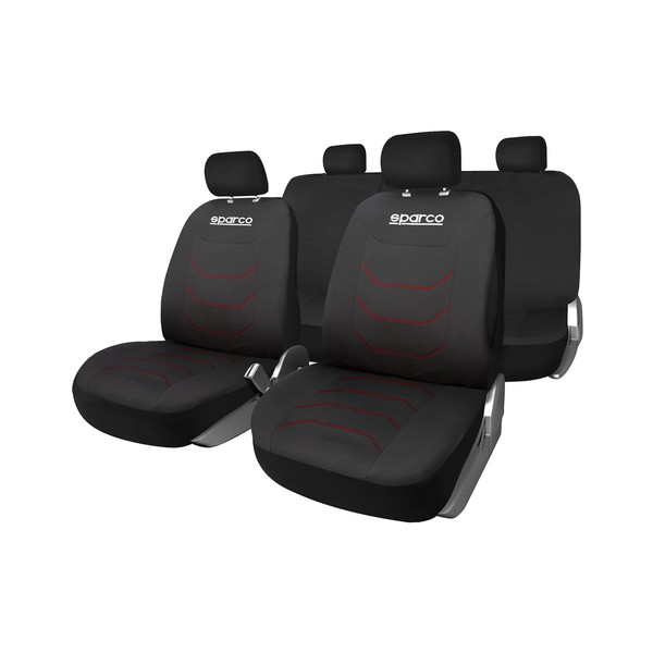 Sparco Sparco Corsa Abdeckungssatz Schwarz/Rot