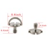 HJ Garden 2pcs 1/4-20 Thread D-Ring Stainless Steel Camera Fixing