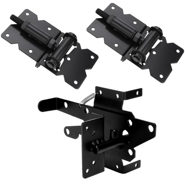Heavy Duty Self Closing Gate Hinge and Self Locking Latch
