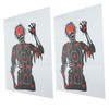 Kichvoe 2 Sheets Reusable Body Spot Training Paper High Visibility