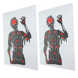 Kichvoe 2 Sheets Reusable Body Spot Training Paper High Visibility Targets for Archery Darts and Shooting Practice