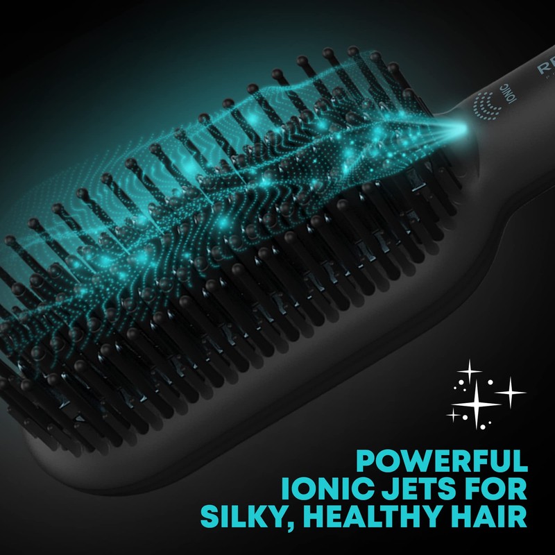 Revamp Progloss Deepform Ceramic Straightener Brush – Ionic Anti-Frizz Straightening
