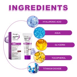 Pack of 2 Sun Cream SPF 100 Sun Cream Face SPF 100 Sun Protection Face SPF 100 Sun Lotion Güneş Kremi Sunscreen Face Waterproof, Sweatproof, Repair and Care