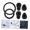 Hohopeti 2 Sets Stethoscope Replacement Diaphragm and Ear Attachments Comfortable