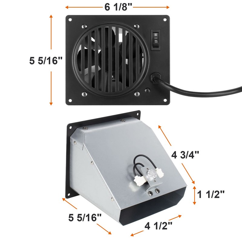 DELSbbq Wall Heater Fan Blower for Dyna-Glo Vent Free Wall