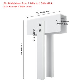 FTVOGUE Bi Fold Lock Aluminum Alloy Double Door Bifold Lock Childproof Closet Safety Lock for Folding Door Closet Pantry