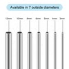 3PCS 304 Stainless Steel Round Tubes, 10mm OD 1mm Wall