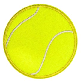EMBRO BOF Classic Tennis Patch – 3.5 inches, Cool Tennis Ball Iron On Patch – Embroidered Iron On Sport Patches for Backpacks
