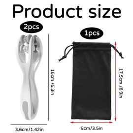 2er-Pack Arthrose MassagegeräT,HandmassagegeräT Muskelentspannung Finger Flow Arthrose,Mit Griff Fingerflow Arthrose Rolle,Doppelseitige Massage,Geeignet FüR Arthritis,Durchblutung,Stressabbau