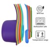 IFFMYJB Purple Measuring Cups and Spoons Set 15, Plastic Mesuring