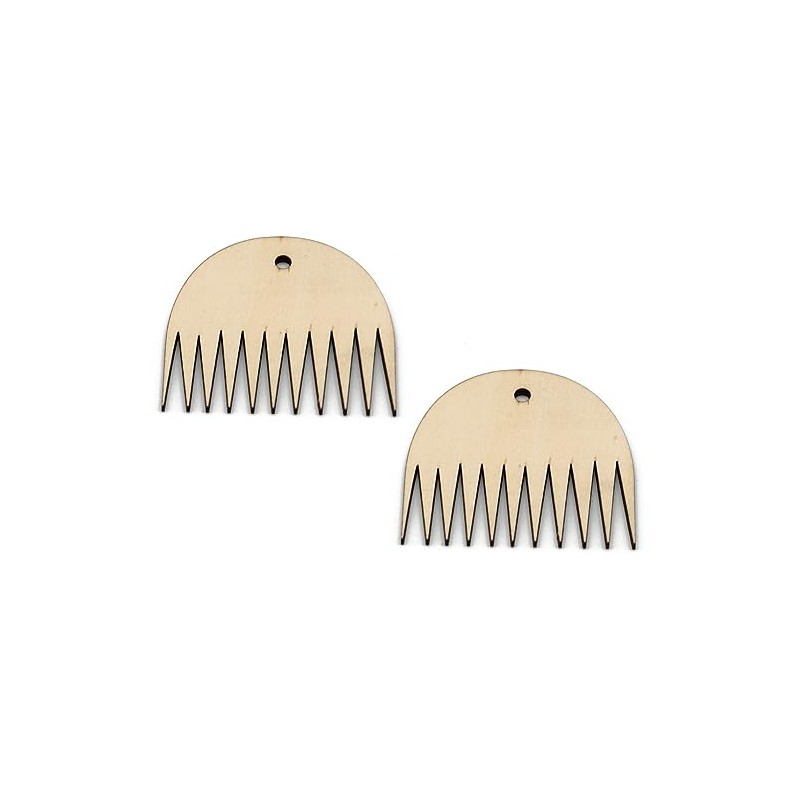 2 Pieces Loom Comb 11 Teeth Weaving Comb Tapestry Weaving