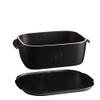 Emile Henry, Black Cheese Storage Box/Serving Platter, 12 x 8