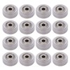 16Pcs 3D Printer Polycarbonate Pulley Transparent Rustproof Robust Bearing Pulley