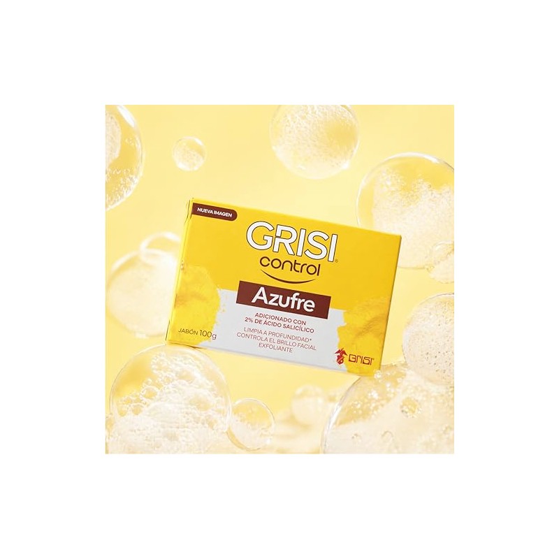 Grisi - Control, Jabón Facial, Ácido Salicílico 2%, 100 g
