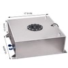 Edicapo 15 Gallon Fuel Cell Aluminum Polished with Cap Level